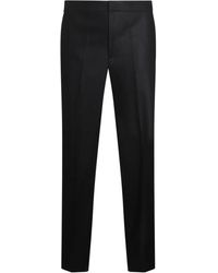 Jil Sander - Wollen Straight Broek - Lyst