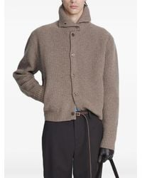 Tonywack - Ribbed-Knit Button-Up Sweater - Lyst