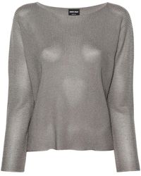 Giorgio Armani - Boat-Neck Jumper - Lyst