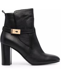 Bally - High-heel Leather Boots - Lyst