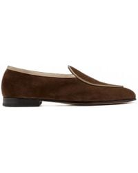 Forsa - Edgar Belgian Suede Loafers - Lyst