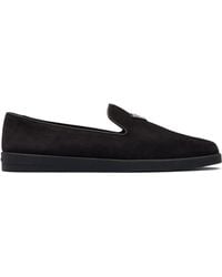 Prada - Slip-Ons Aus Samt - Lyst