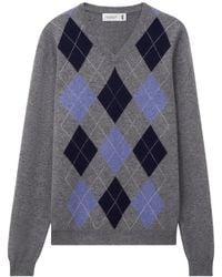 Pringle of Scotland - Argyle Cashmere Jumper - Lyst
