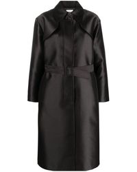Sandro - Belted Satin Trench Coat - Lyst