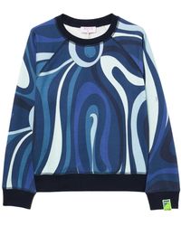 PUCCI - Marmo-Print Sweatshirt - Lyst