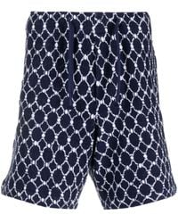 Orlebar Brown - Trevone Geometric-pattern Terry-cloth Shorts - Lyst
