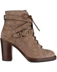 Ralph Lauren - Evarista Laces Buckle Ankle Boots - Lyst