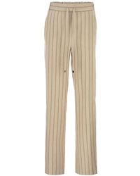 Antonelli - Pinstriped Slim-Fit Trousers - Lyst