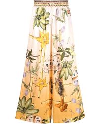 Camilla - Floral-print Wide-leg Trousers - Lyst