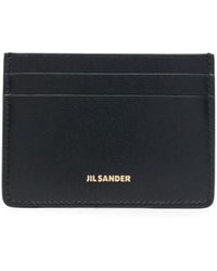 Jil Sander - Porte-cartes en cuir à logo lettre - Lyst