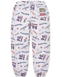 Supreme - X Mitchell & Ness Nba Logo-Print Track Pants - Lyst