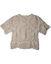 Ulla Johnson - Maddalena Short-Sleeve Crochet Top - Lyst