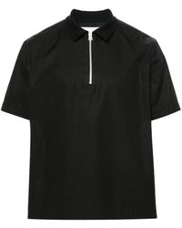 Sacai - Zipped Polo Shirt - Lyst