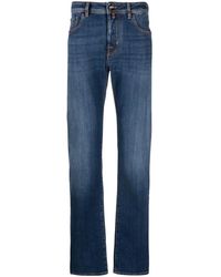 Jacob Cohen - Slim-Fit-Jeans Mit Logo-Patch - Lyst