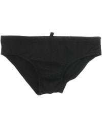 DSquared² - Logo-Print Swim Briefs - Lyst
