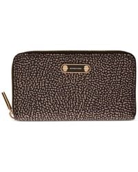 Borbonese - Op-Print Zip-Around Wallet - Lyst