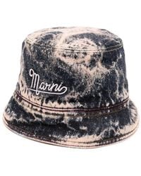 Marni - Sombrero de pescador con logo bordado - Lyst
