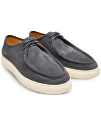 Poche Paris - Lace-Up Suede Oxford Shoes - Lyst
