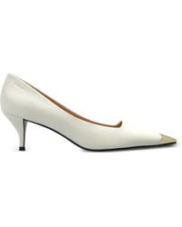 Furla - Metal-Toe Leather Pumps - Lyst