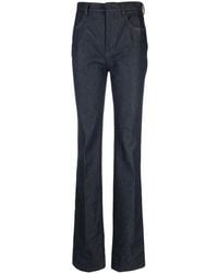 Saint Laurent - Bootcut-Jeans Mit Hohem Bund - Lyst