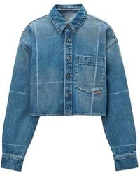 Alexander Wang - Cropped Button-Down Shirt - Lyst