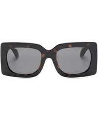 Versace - Sonnenbrille Mit Eckigem Gestell - Lyst