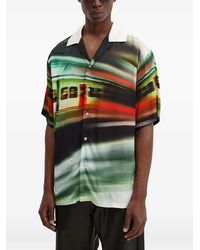 MSGM - Camisa Con Estampado Gráfico - Lyst