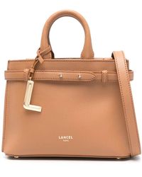 Lancel - Mini Leather Tote Bag - Lyst
