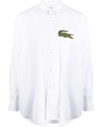 Comme des Garçons - X Lacoste Logo-patch Cotton Shirt - Lyst