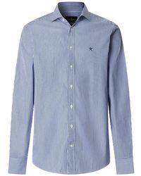 Hackett - Stripe Long-Sleeve Cotton Shirt - Lyst