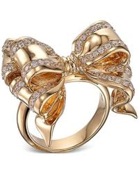 Anabela Chan - 18K Vermeil Bow Diamond Ring - Lyst