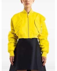 Balenciaga - Cropped Bomber Jacket - Lyst