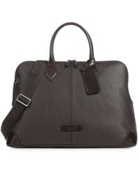 The Bridge - Grained Leather Holdall Bag - Lyst