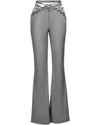 Lika - Lace-Up Flared Trousers - Lyst
