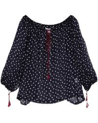 ..,merci - Polka Dot-Print Sheer Blouse - Lyst