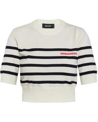 DSquared² - Embroidered-Logo T-Shirt - Lyst
