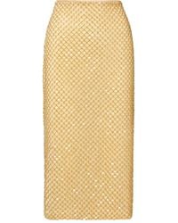 Veronica Beard - Beaded Midi Skirt - Lyst