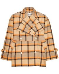 Henrik Vibskov - Checked Double-Breasted Jacket - Lyst