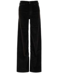 Lois - Corduroy-Texture Straight-Leg Pants - Lyst