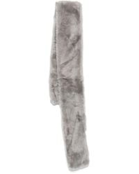 TOTEME - Shearling Tuxedo Scarf - Lyst