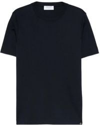 Gran Sasso - Katoenen T-Shirt Met Ronde Hals - Lyst