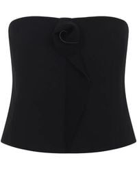 Giorgio Armani - Silk Strapless Top - Lyst