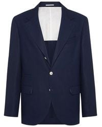 Brunello Cucinelli - Linen Blazer - Lyst