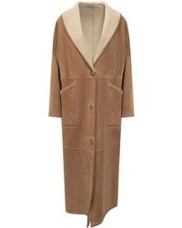 Salvatore Santoro - Ledermantel mit Shearling-Futter - Lyst