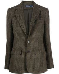 Polo Ralph Lauren - Houndstooth Single-breasted Blazer - Lyst