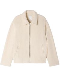 Sandro - Knit-Effect Regular-Collar Jacket - Lyst