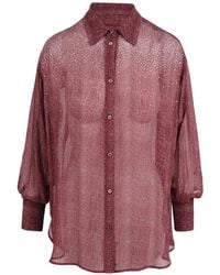 ERMANNO FIRENZE - Chemise À Imprimé Chevrons Et Sequins - Lyst