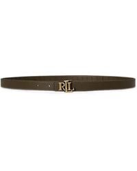 Ralph Lauren - Logo-Buckle Leather Belt - Lyst