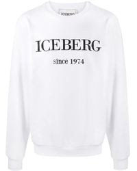 Iceberg - Crew Neck Embroidered Logo Jumper - Lyst