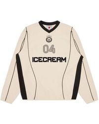 ICECREAM - T-Shirt Training À Logo Imprimé Et Col V - Lyst